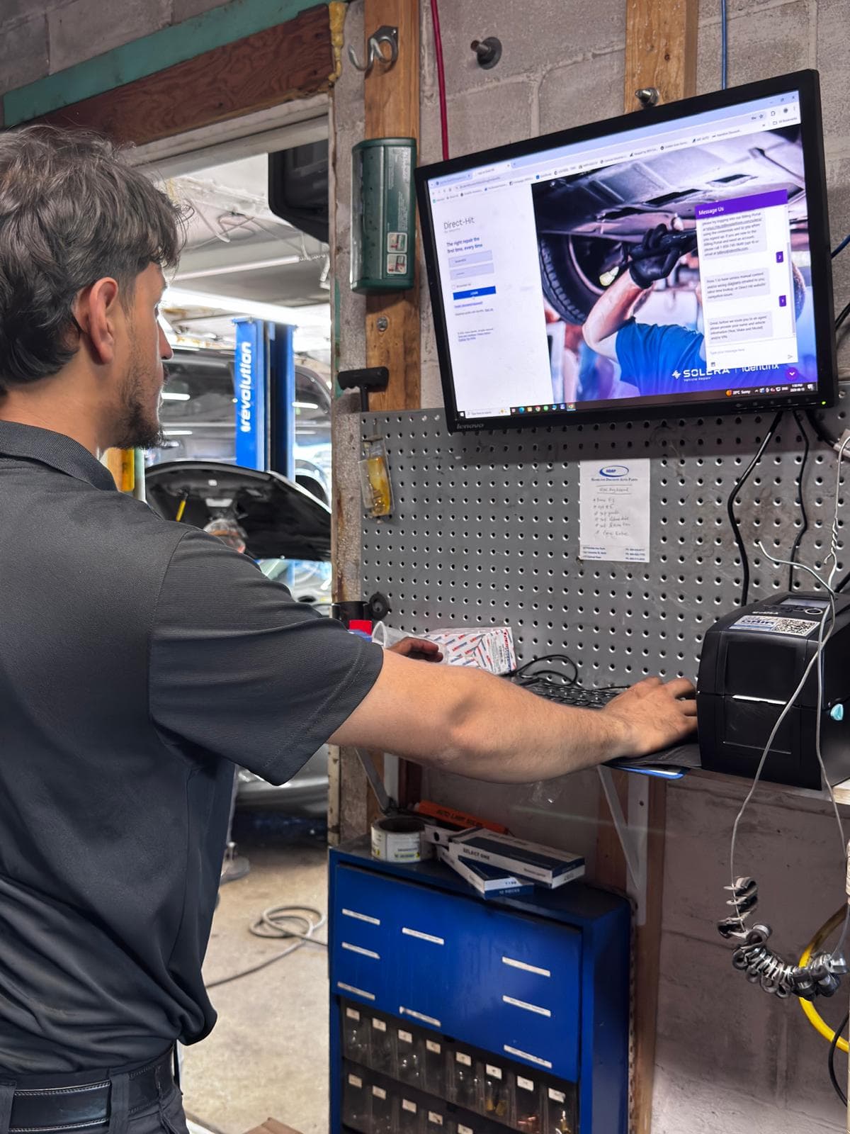 Under-chassis component inspection