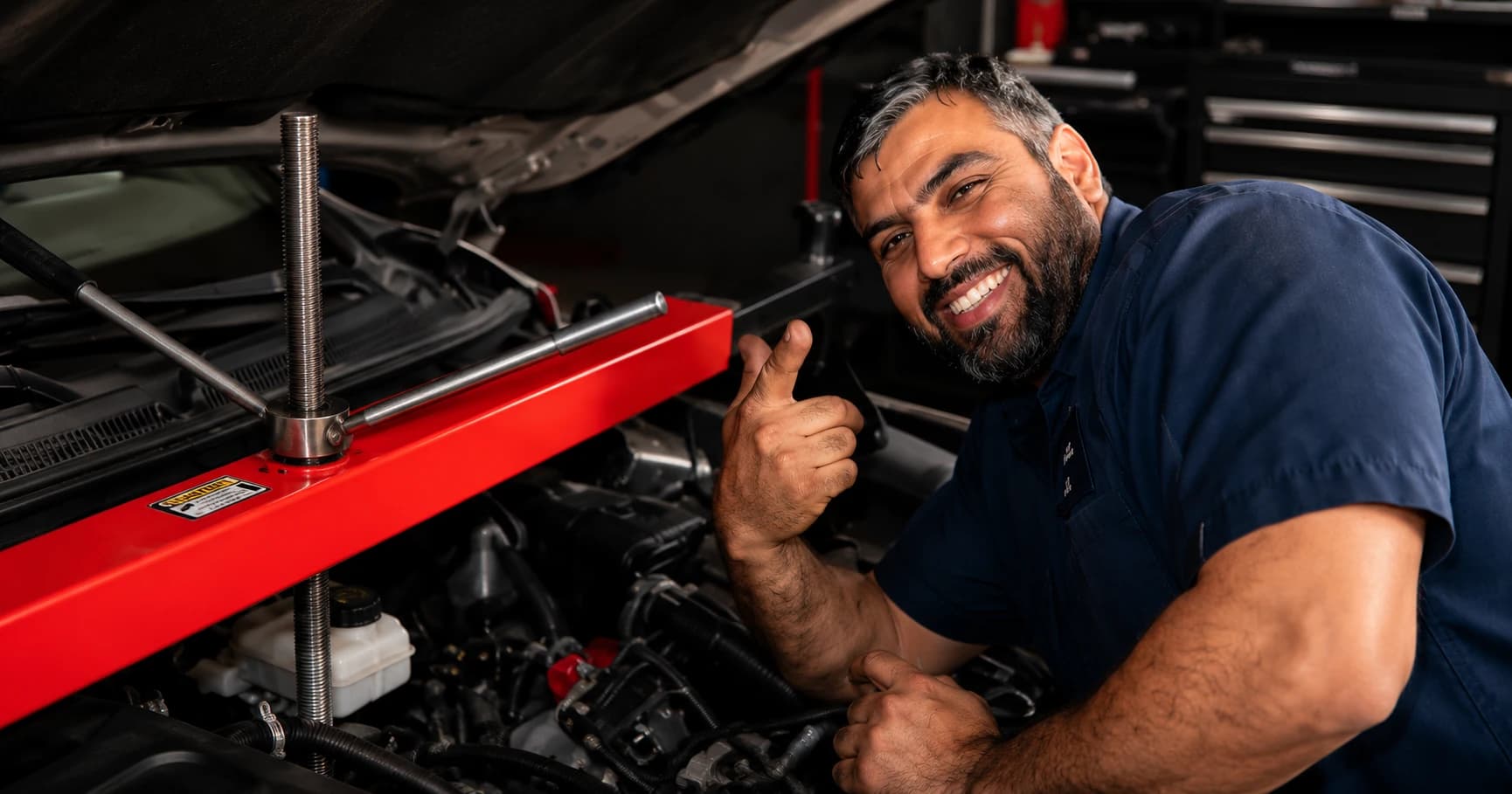 Service bay operations at Golden Auto